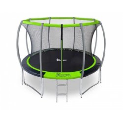 Батут FunFit 12 FT 374 см PRO inside зеленый